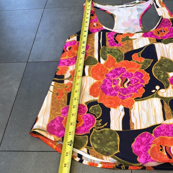 Trina Turk Silk Lined Razor Back Top - Picture 9 of 9